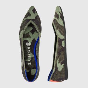 Rothy's 10- Pointy Olive Camo